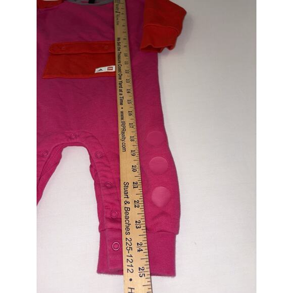 Adidas x Lego Magenta Duplo Jumpsuit Pajama Baby Unisex Size 12 Month Outfit - Picture 8 of 14
